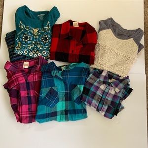 Arizona Jean Co Lot of Girls Tops-6 Pieces+Scarf